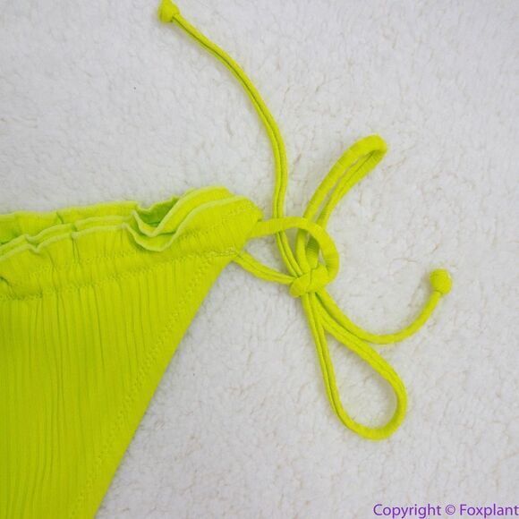 NEW Its Now Cool x free people the frill tri eco neon bikini bottom,‎ M - Picture 15 of 16